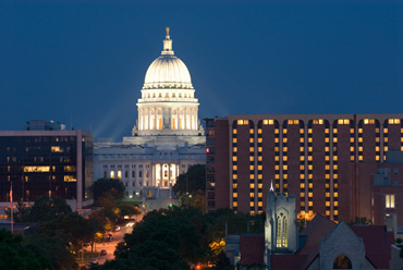 Concourse Hotel and State Capitol