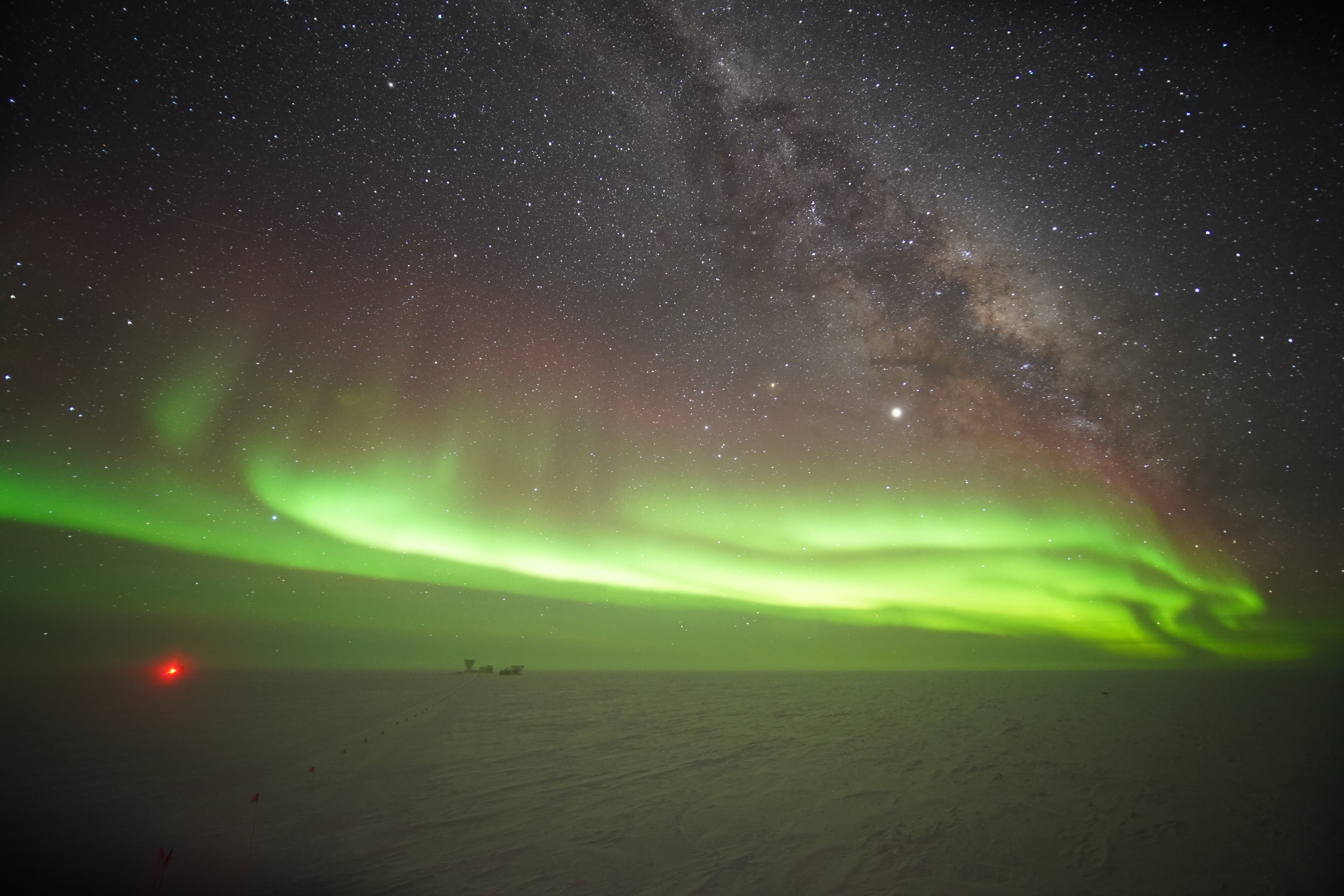 Auroras at the South Pole